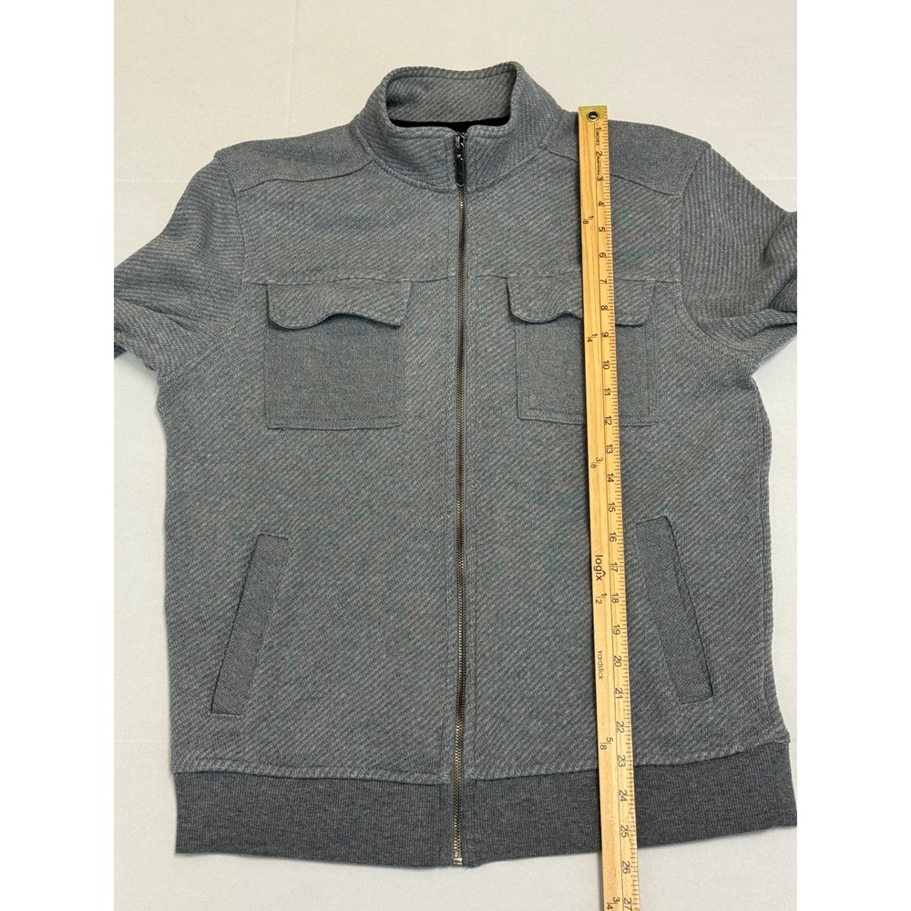 Marc Anthony Flannel Shirt Gray Button‎ Up Long Sleeve Cotton Blend Mens Medium - Picture 7 of 14